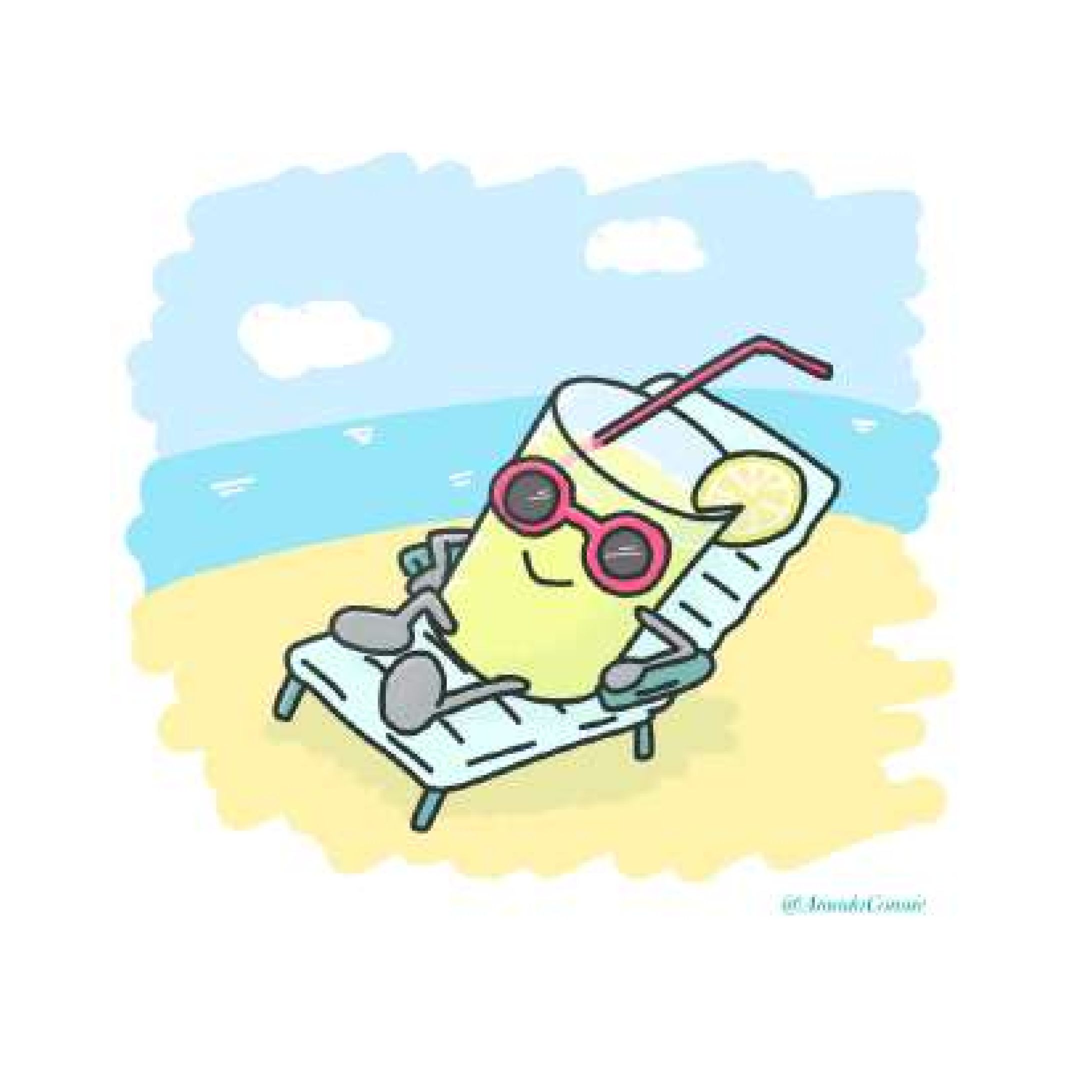 イラスト『レモネードバカンス』-1