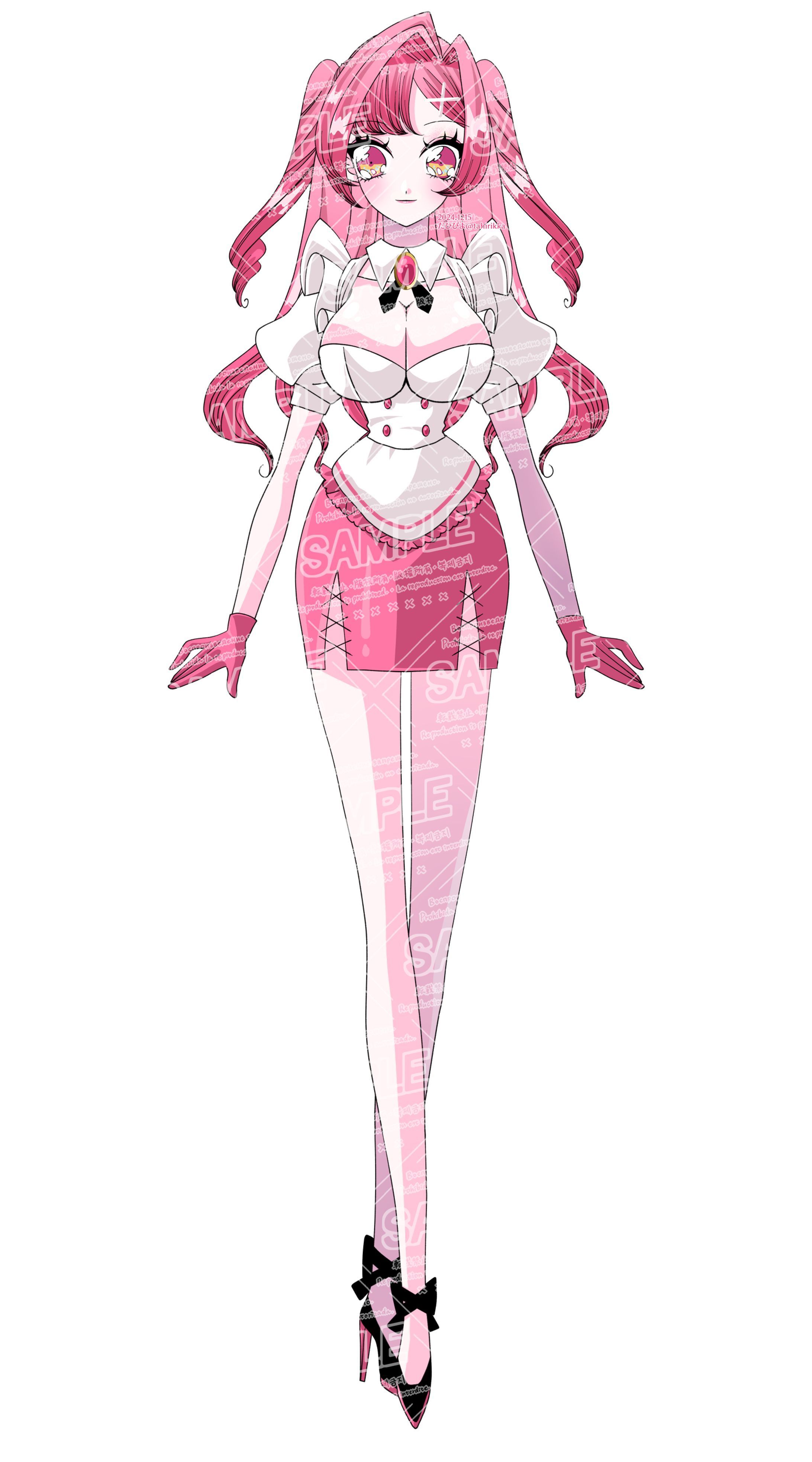 Live2Dモデルパーツ分けイラスト-1