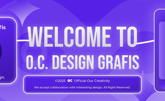 Welcome Banner Our Creativity Design Graphic