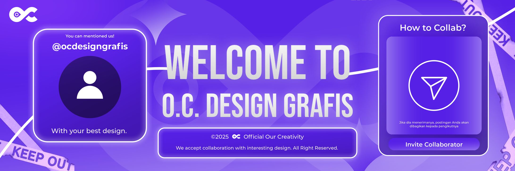 Welcome Banner Our Creativity Design Graphic-1