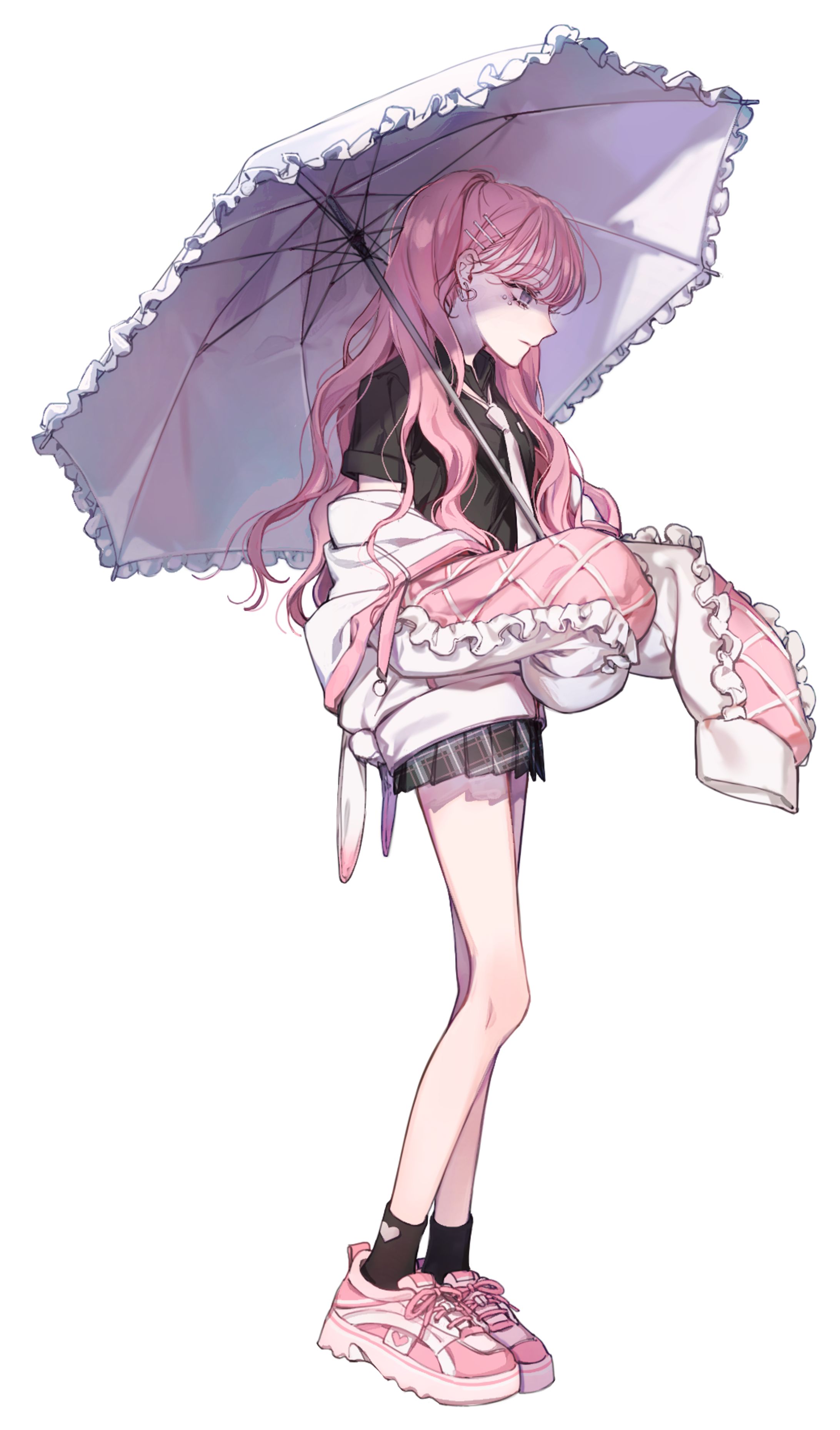 女性キャラクターの絵画 adopt.33】碧眼の女の子【PSD】表情の組み換え・小物のONOFF可能