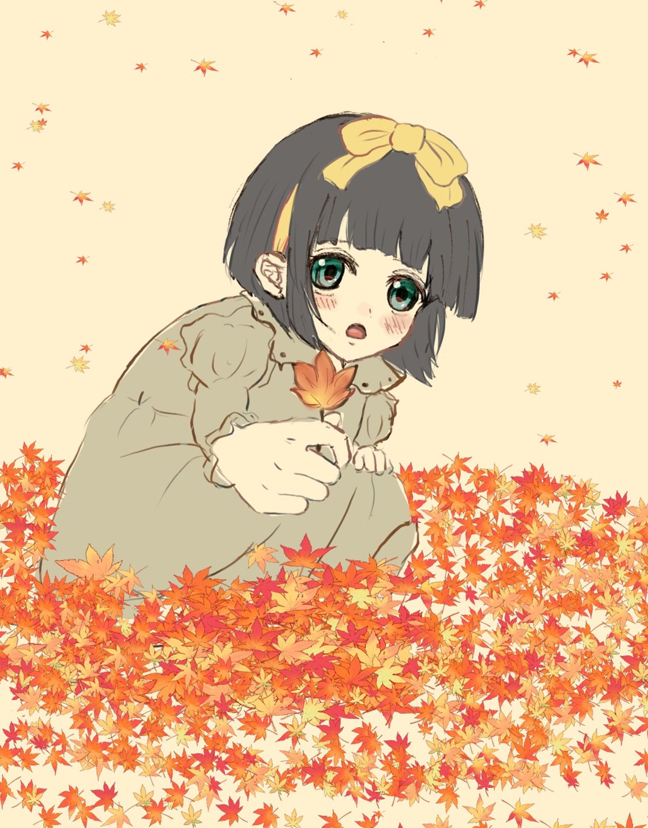 秋と女の子ะ🍂୭-1