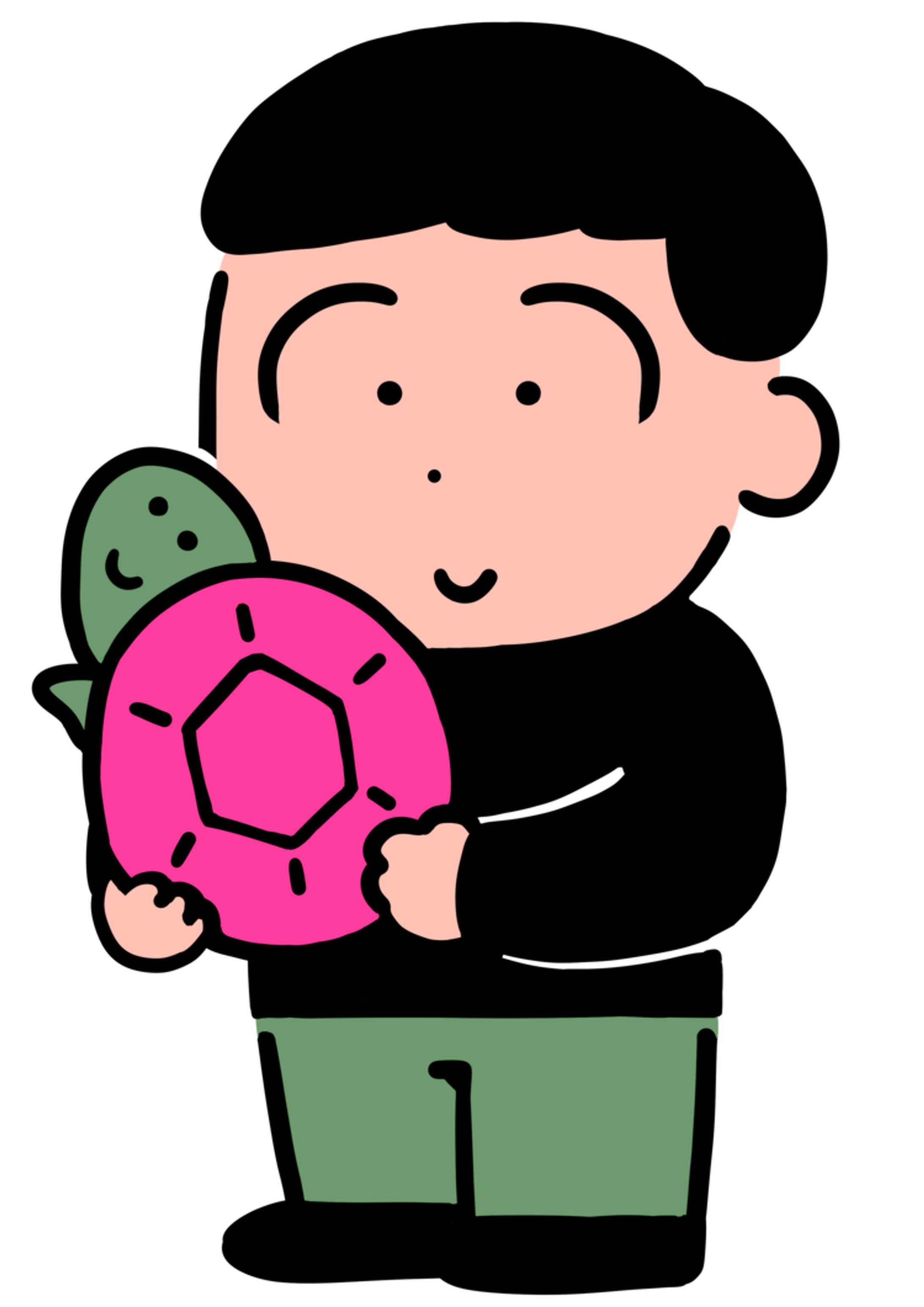 かめと子供-1
