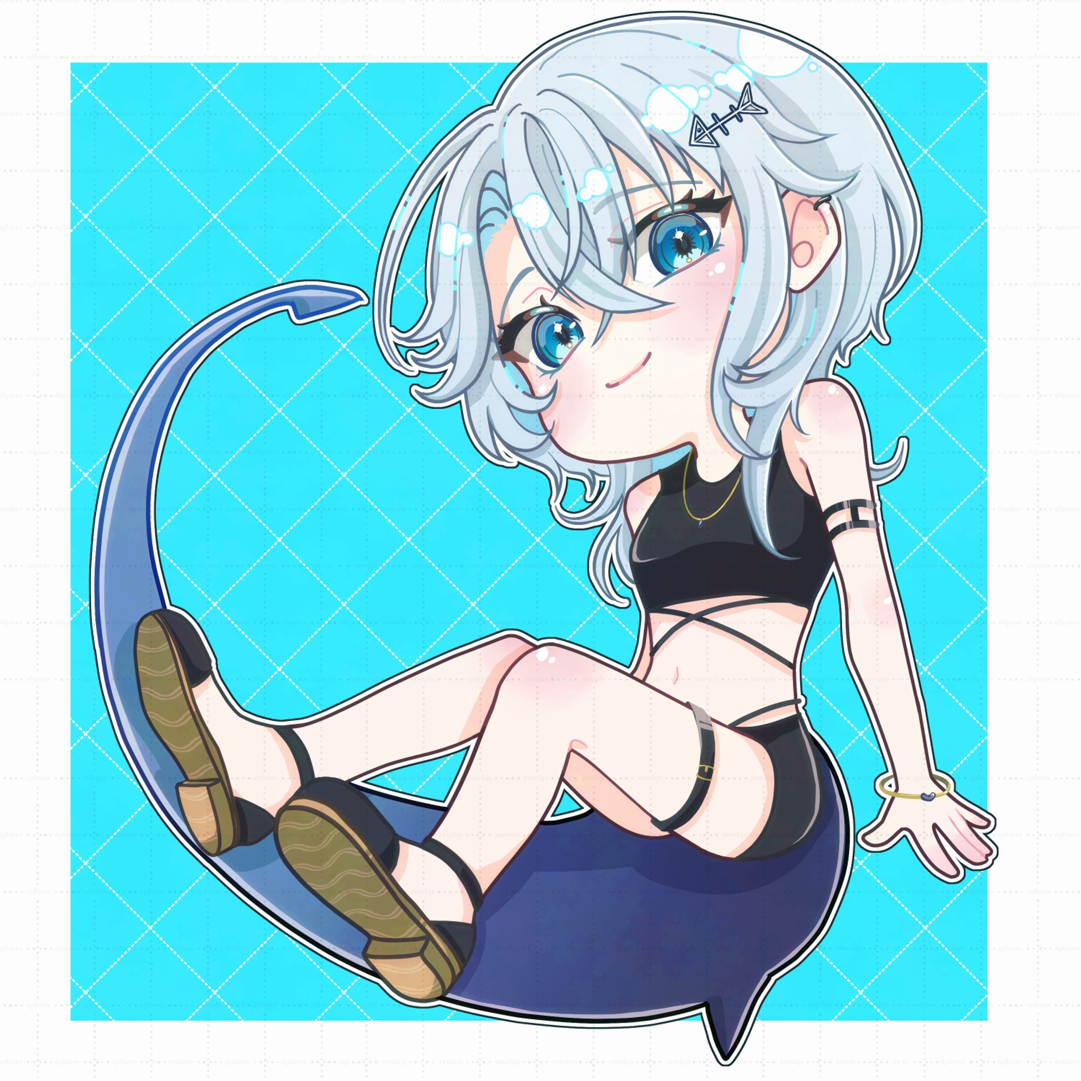 Vtuber様 水着SDイラスト-1