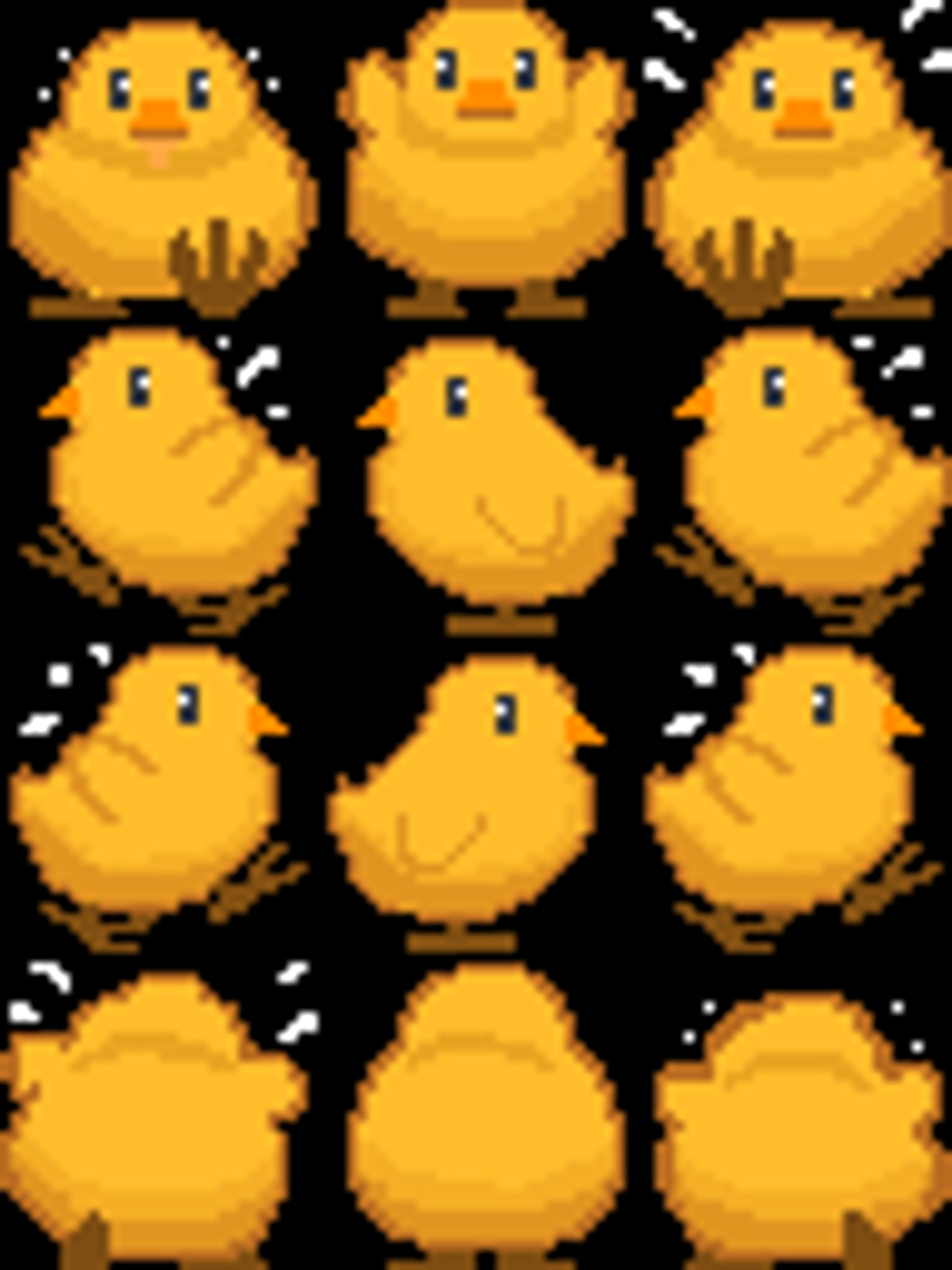 歩行アニメーションひよこ-1