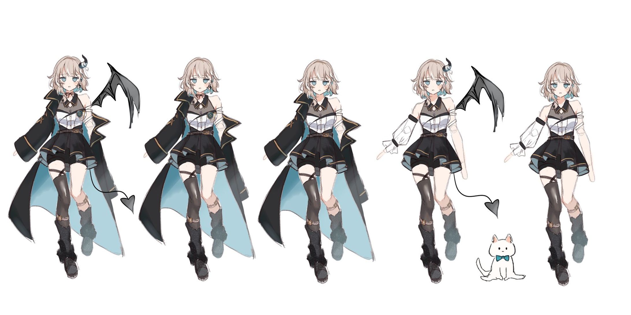 【創作】キャラデザラフ案-1