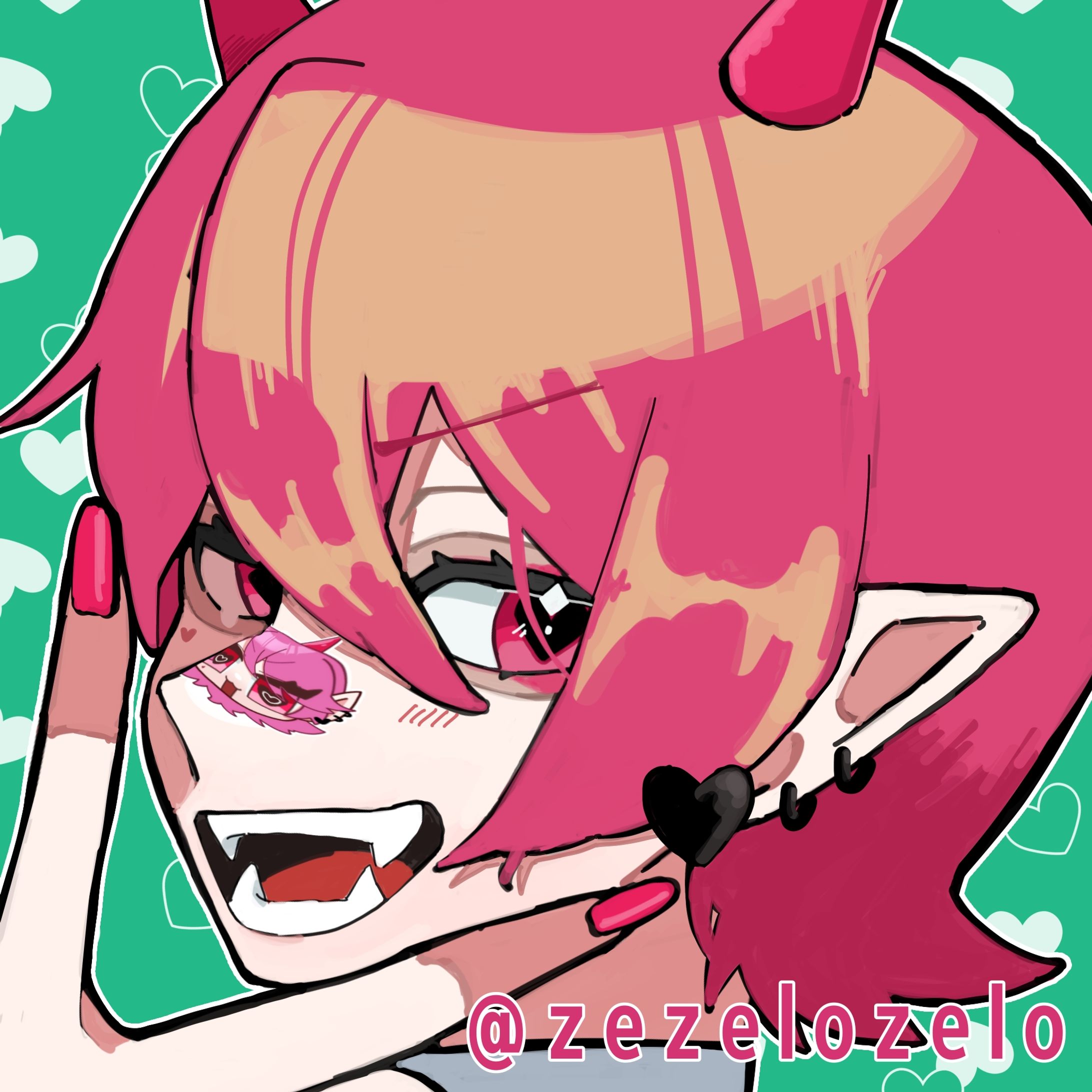 創作悪魔キャラクター_アイコンイラスト-1