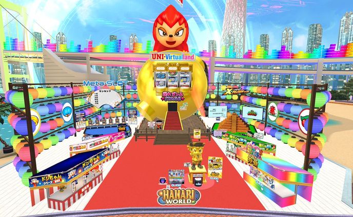 【3Dモデル】株式会社ユニバーサルエンターテインメント様ブース制作