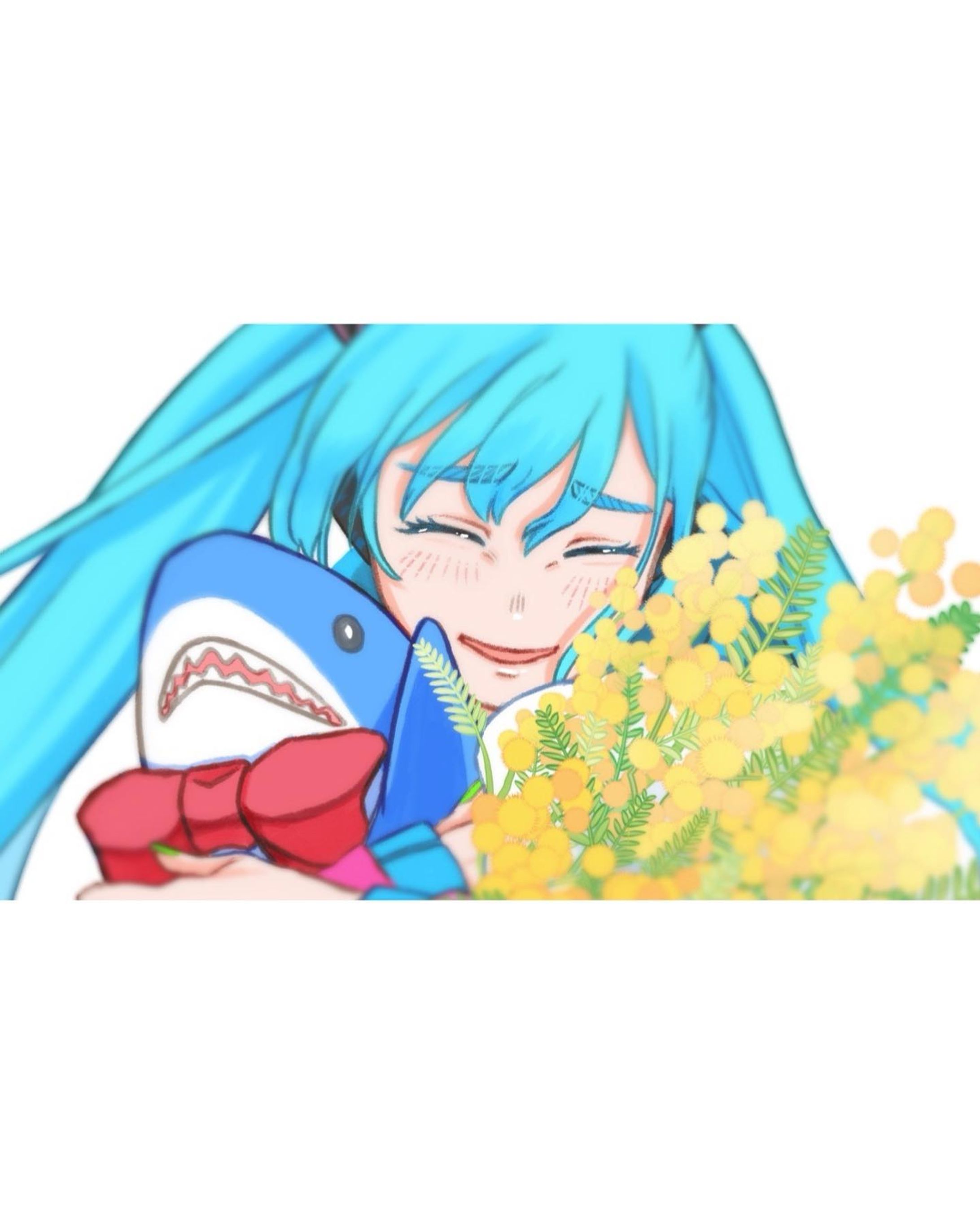 20220309
ミクの日
うちのミクさんに感謝の花束を！

#ミクの日 #ミクの日2022 #初音ミク #初音ミクイラスト #イラスト #イラストグラム #アート #illust #illustration #illustragram #digitalillustration #digitalart #art #hatsunemiku-1