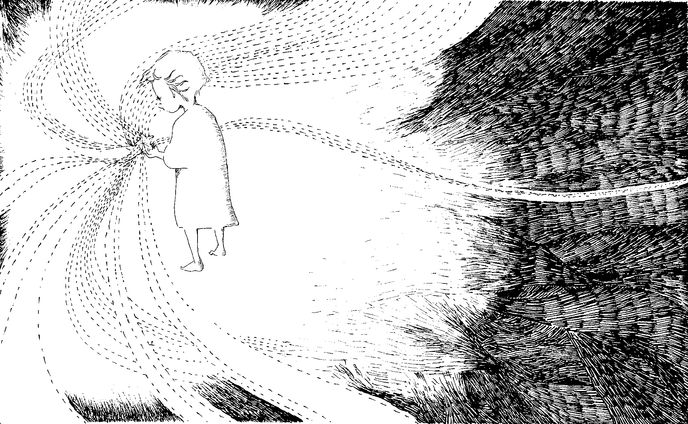 星掴む子ども