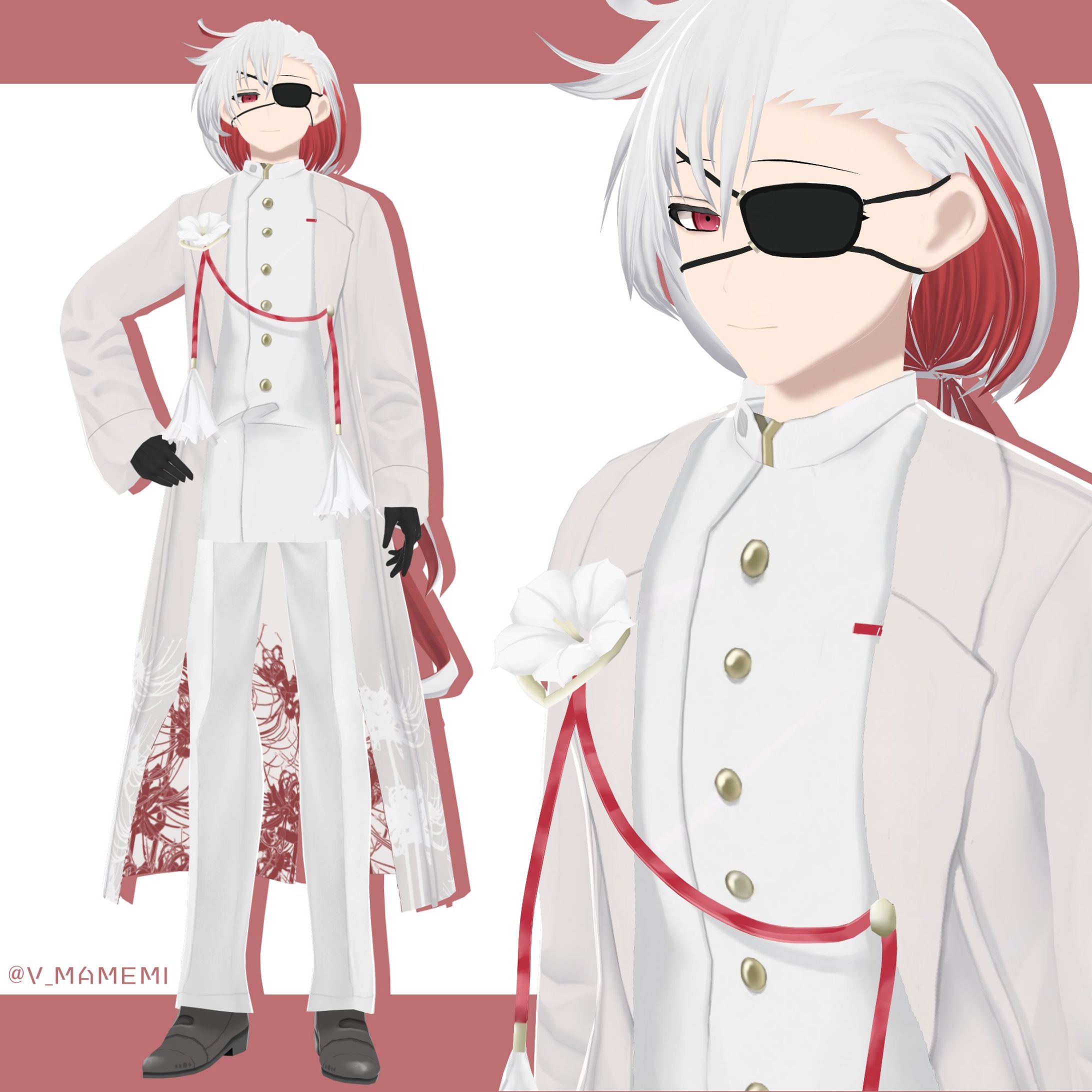 華曇 震平 3Dモデル-1