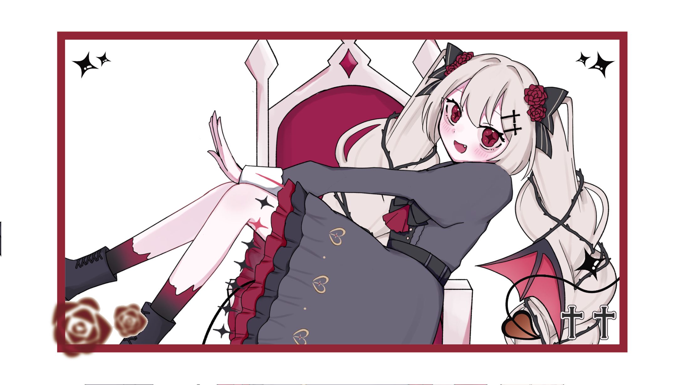 城園アリア　オリジナルソング　等身イラスト-1