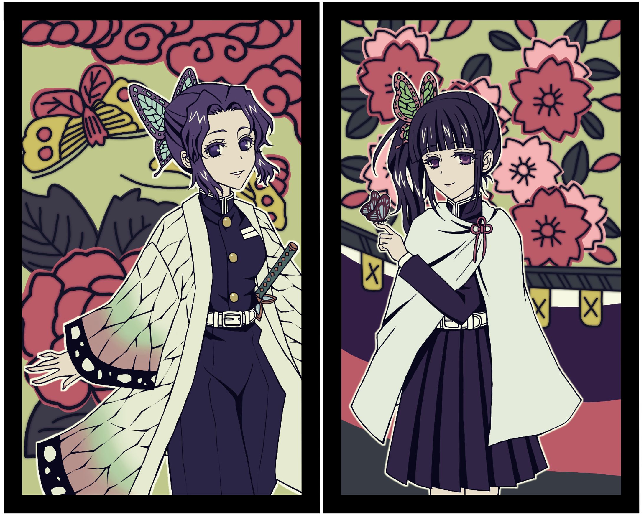 しのぶ、カナヲ(鬼滅の刃)-1