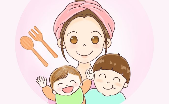 似顔絵　アイコン　ママレシピ🍴