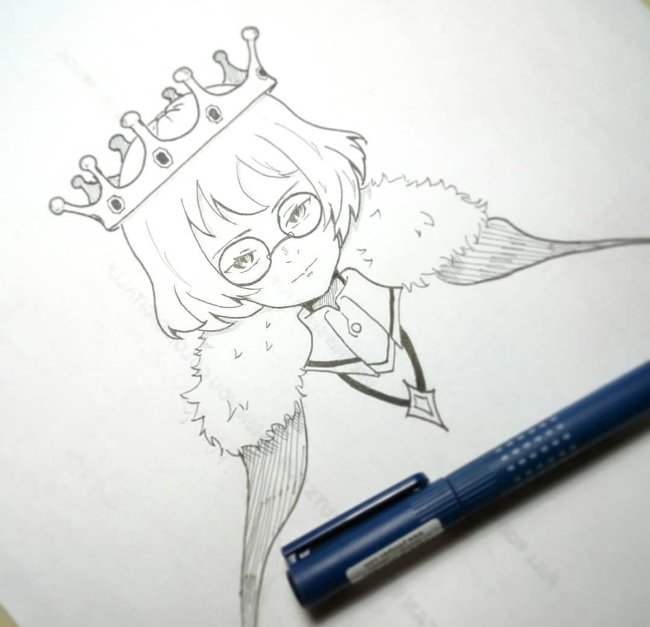 When you draw something good but on a scratch paper...gonna redo it later 😑
.
.
.
.
#drawing #doodle #doodleart #traditionalart #inkdrawing #inkart #lineart #micron #crown #shoujoart #characterdesign #pilot #shiro #beepblopocs #animeart #mangasketch #oc #original-1