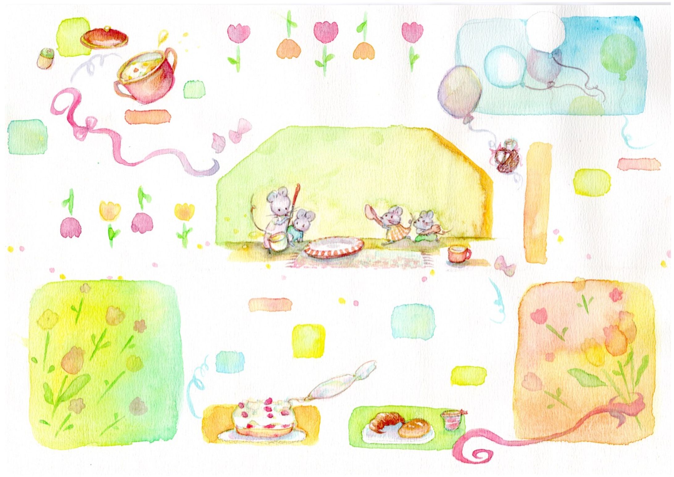 ねずみさんのホームパーティー-1