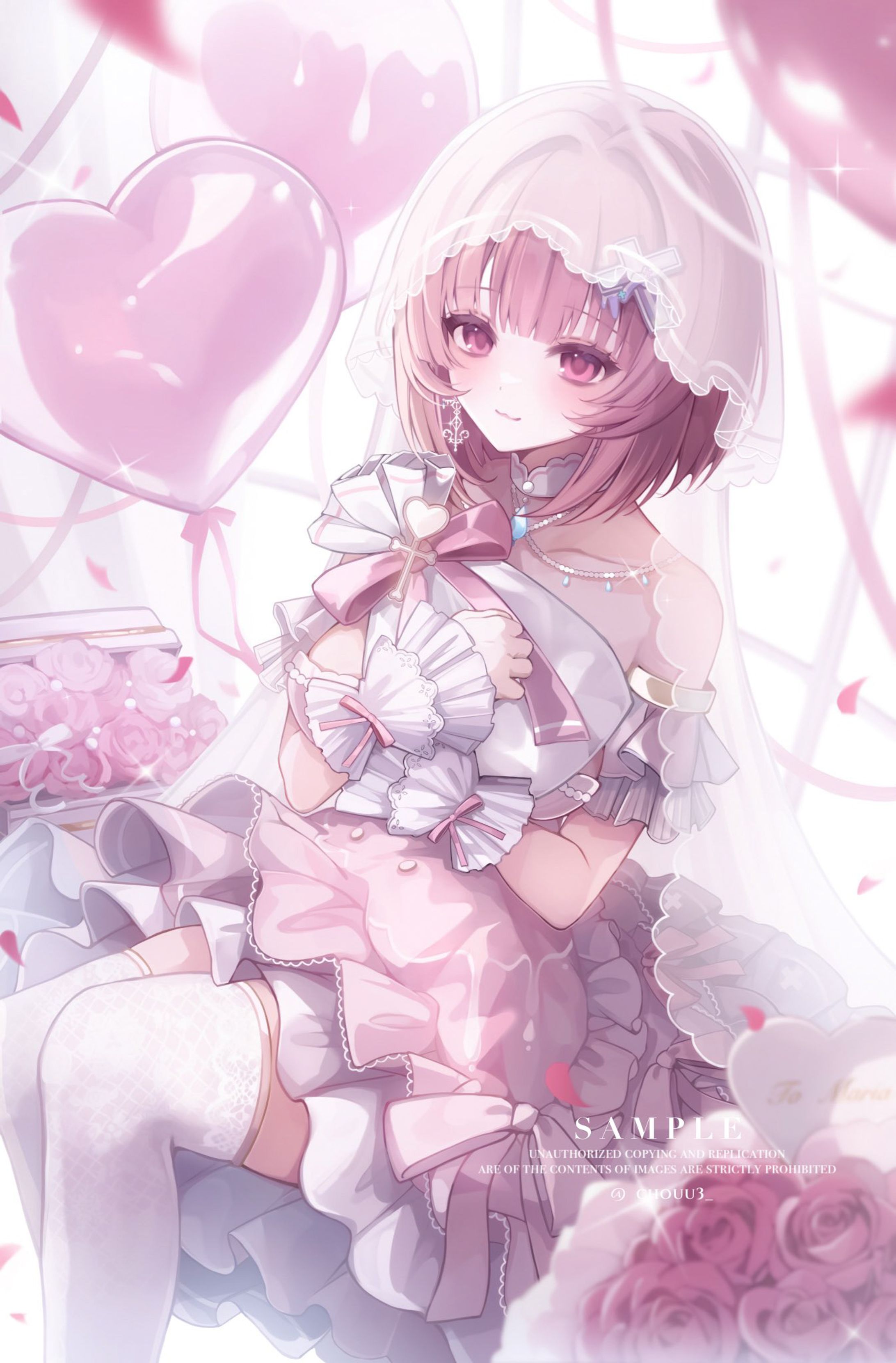 【お仕事】個人VTuber栗夢まりあ様　誕生日記念イラスト-1