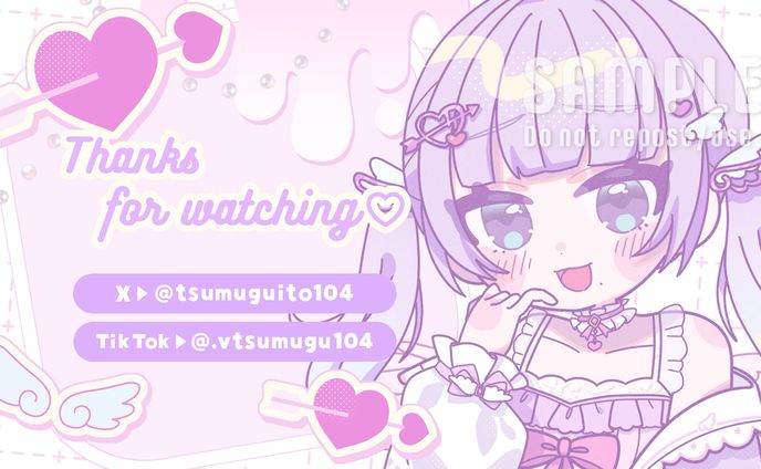 等身イラスト、待機画面・エンディング