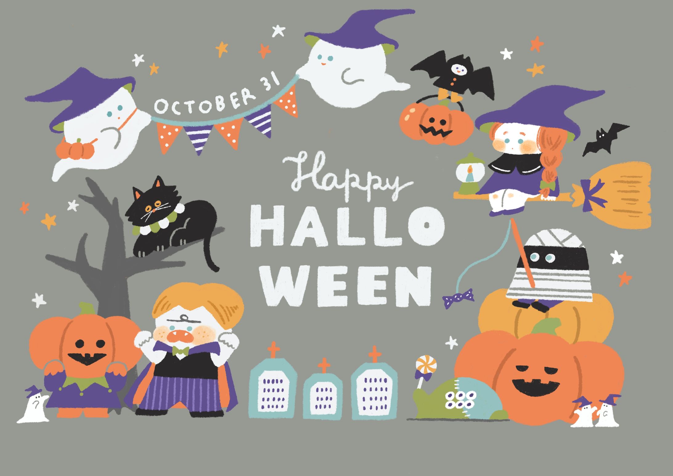 ハロウィンイラスト-1