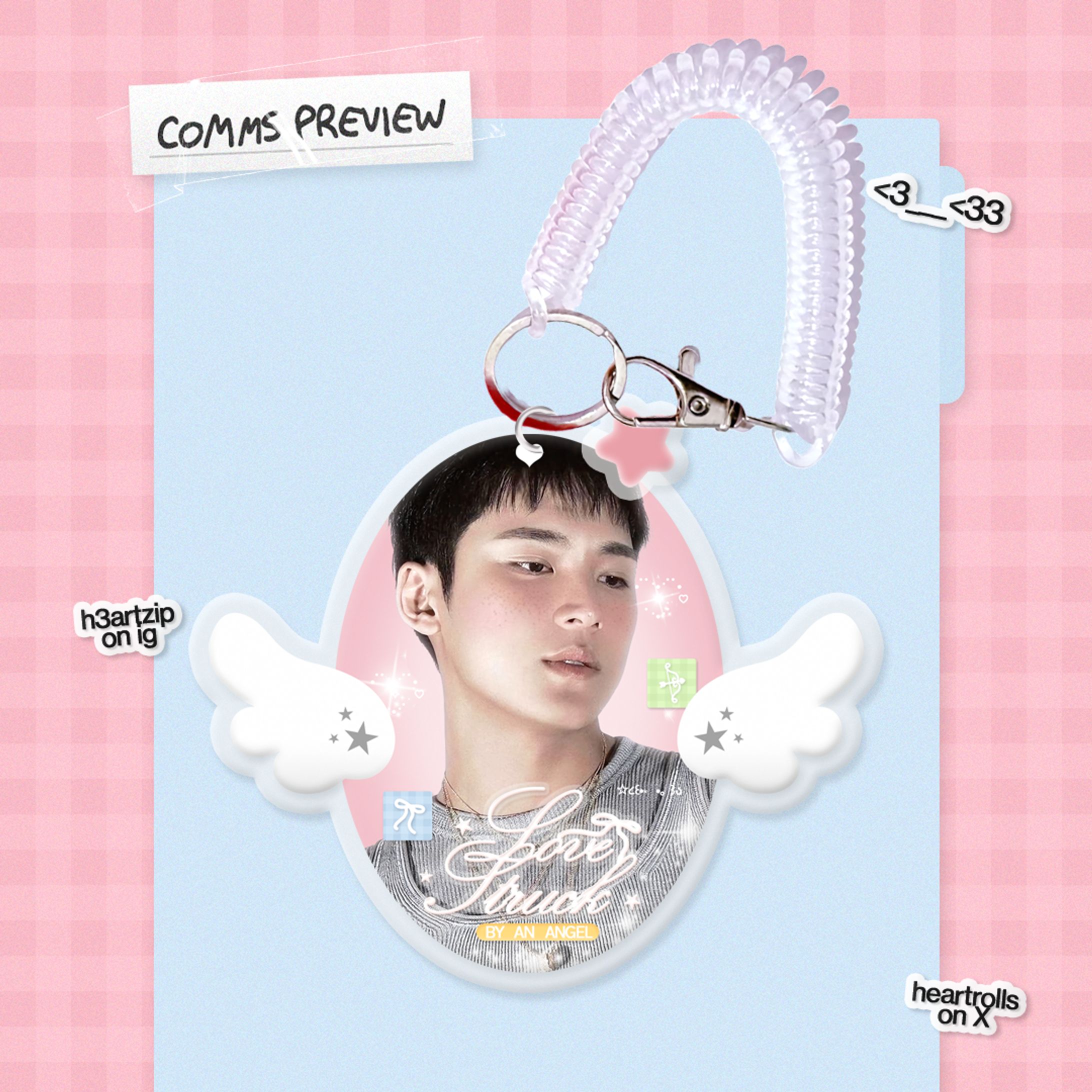 [commercial - raspberae] Mingyu Keychain Design-1