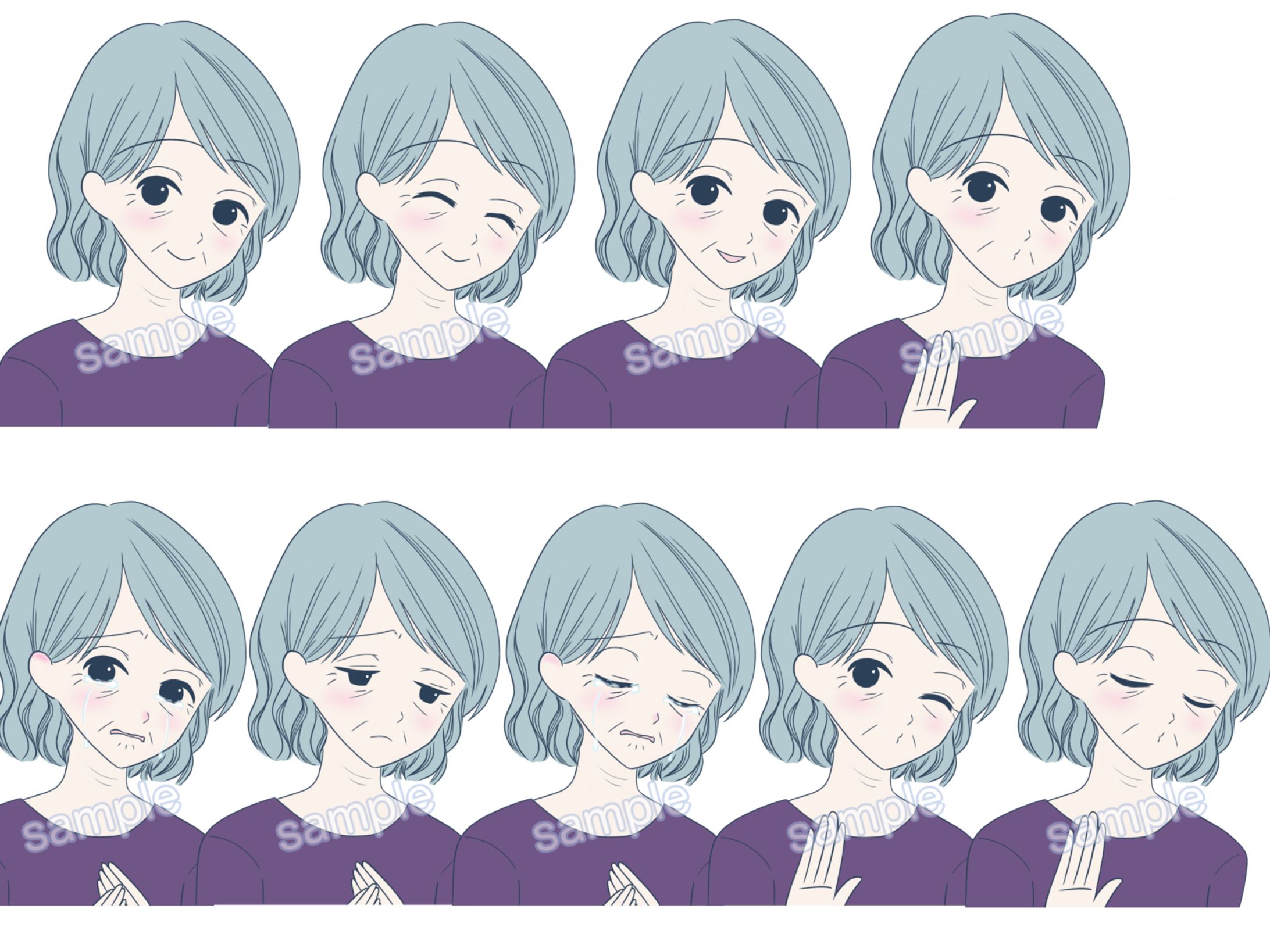 表情ちがいのイラスト作成（ココナラ）-1