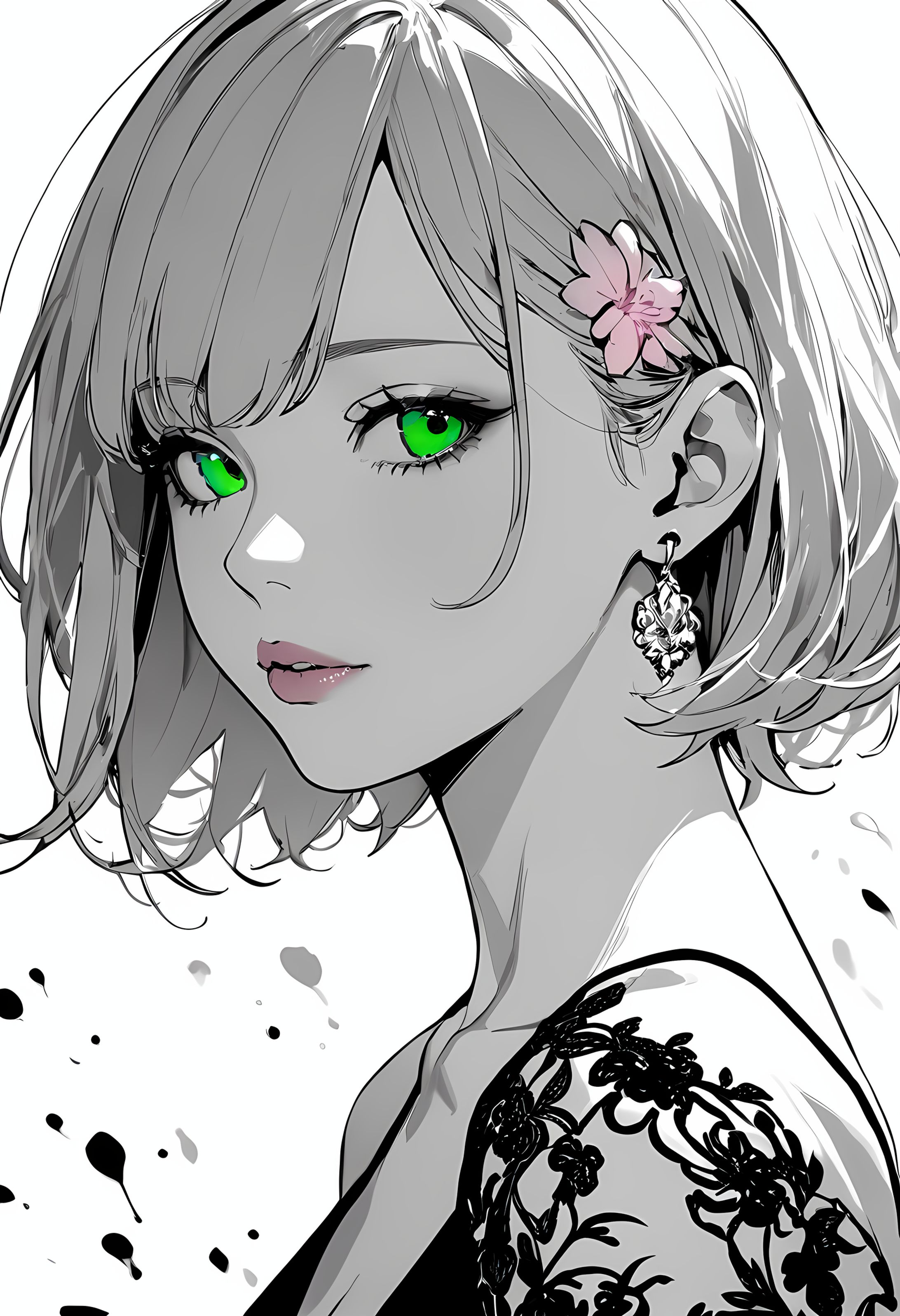 7「モノクロ美女」-1