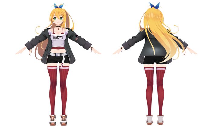 キャラクター追加衣装制作例(アプリ用)