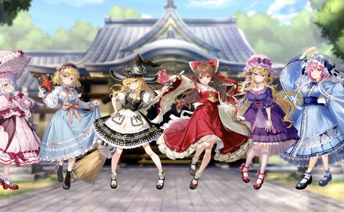 東方Project x HoshibakoWorks記念イラスト