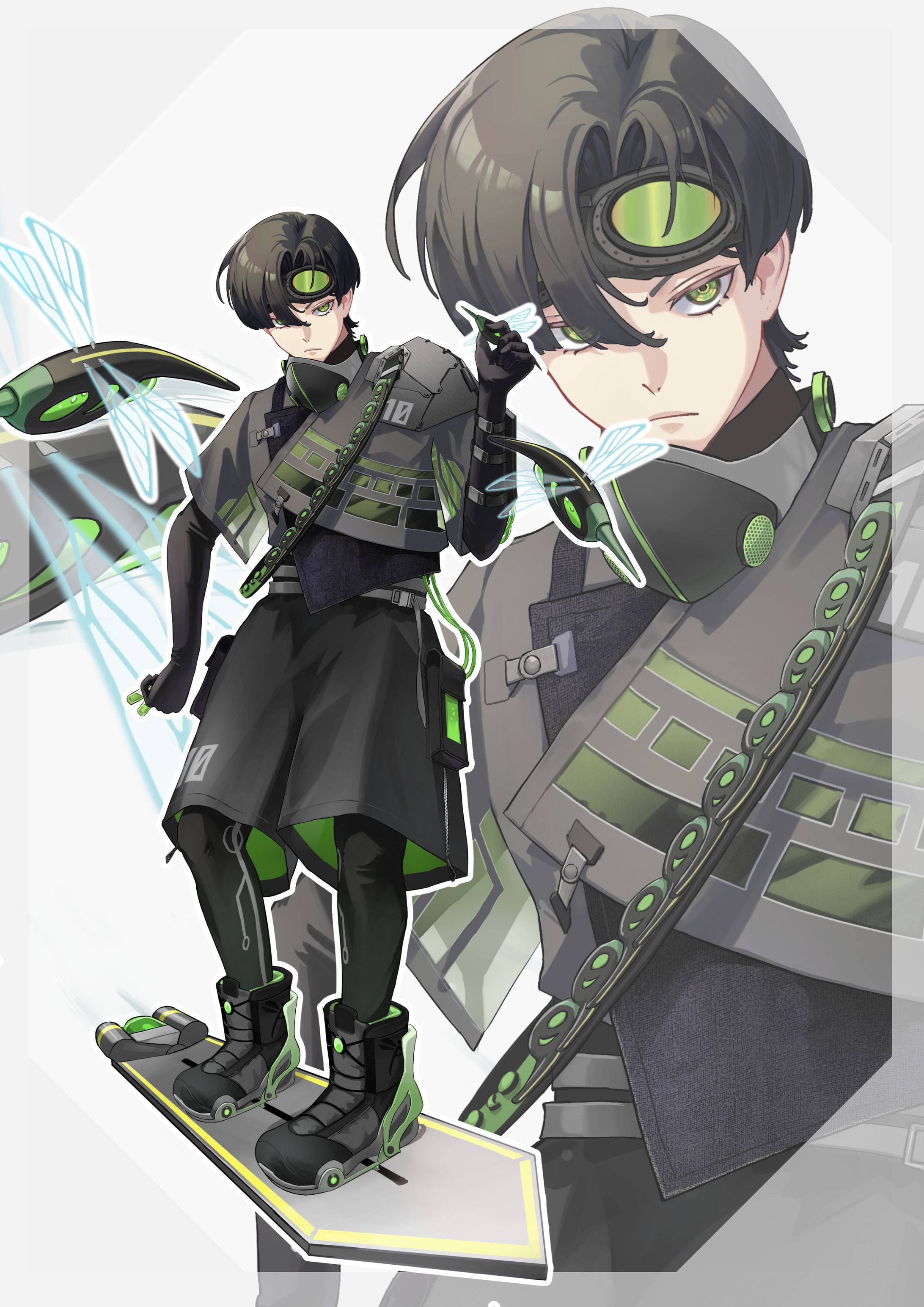 近未来キャラクター　立ち絵-1