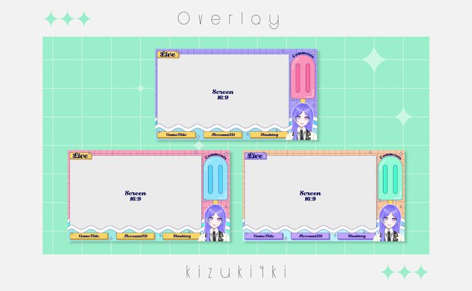 ゲーム配信画面￤Overlay
