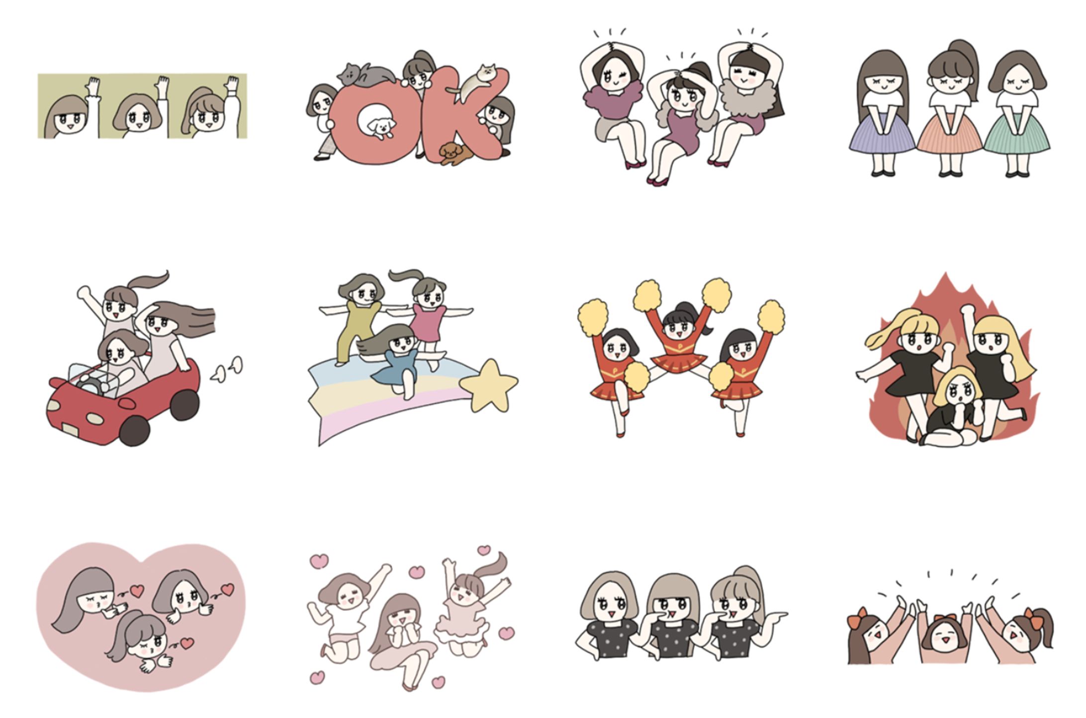 LINEスタンプ「Perfumeといっしょ vol.2 by naotte」2023年9月-1