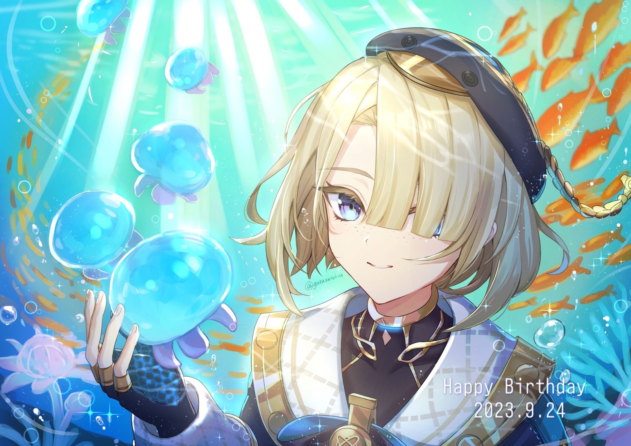 【原神_フレミネ】ファンアート-1