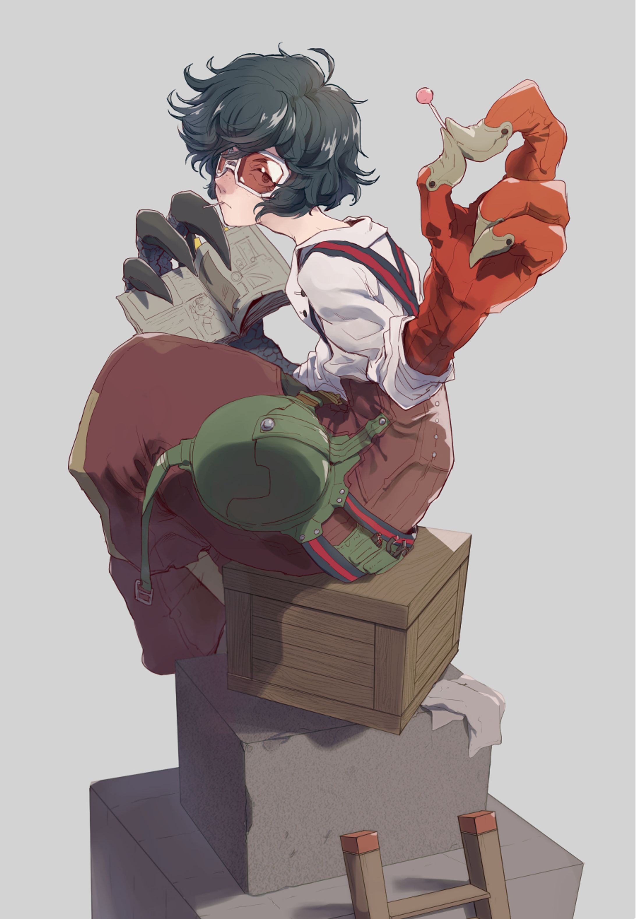 獣人のエンジニアの少女キャラクターデザイン-1