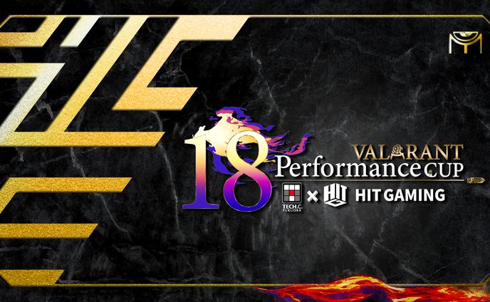 18 performance VALORANT CUP メインビジュアル