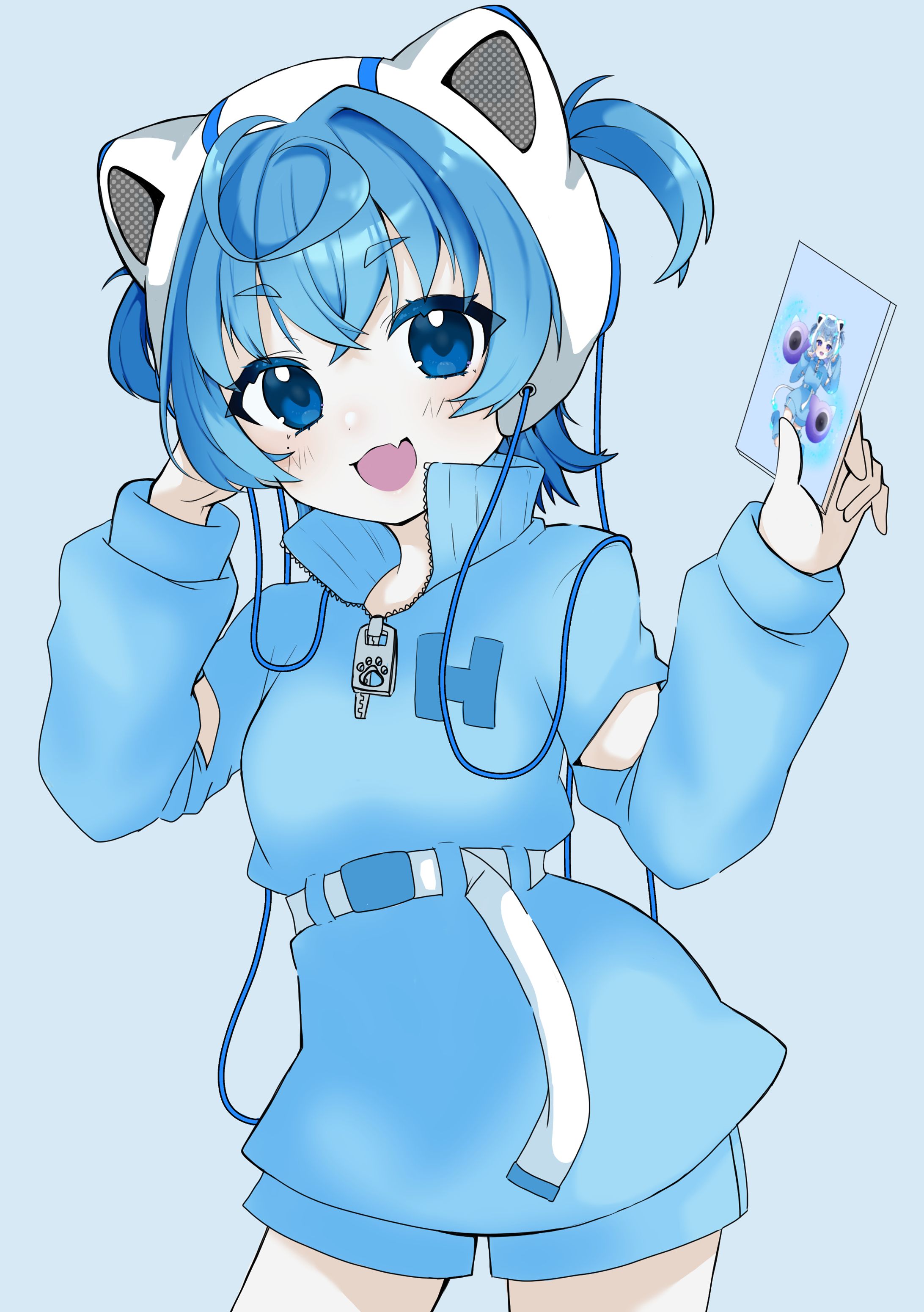 【姫路/DJイベントフライヤーイラスト】波動めぐるちゃん　-1