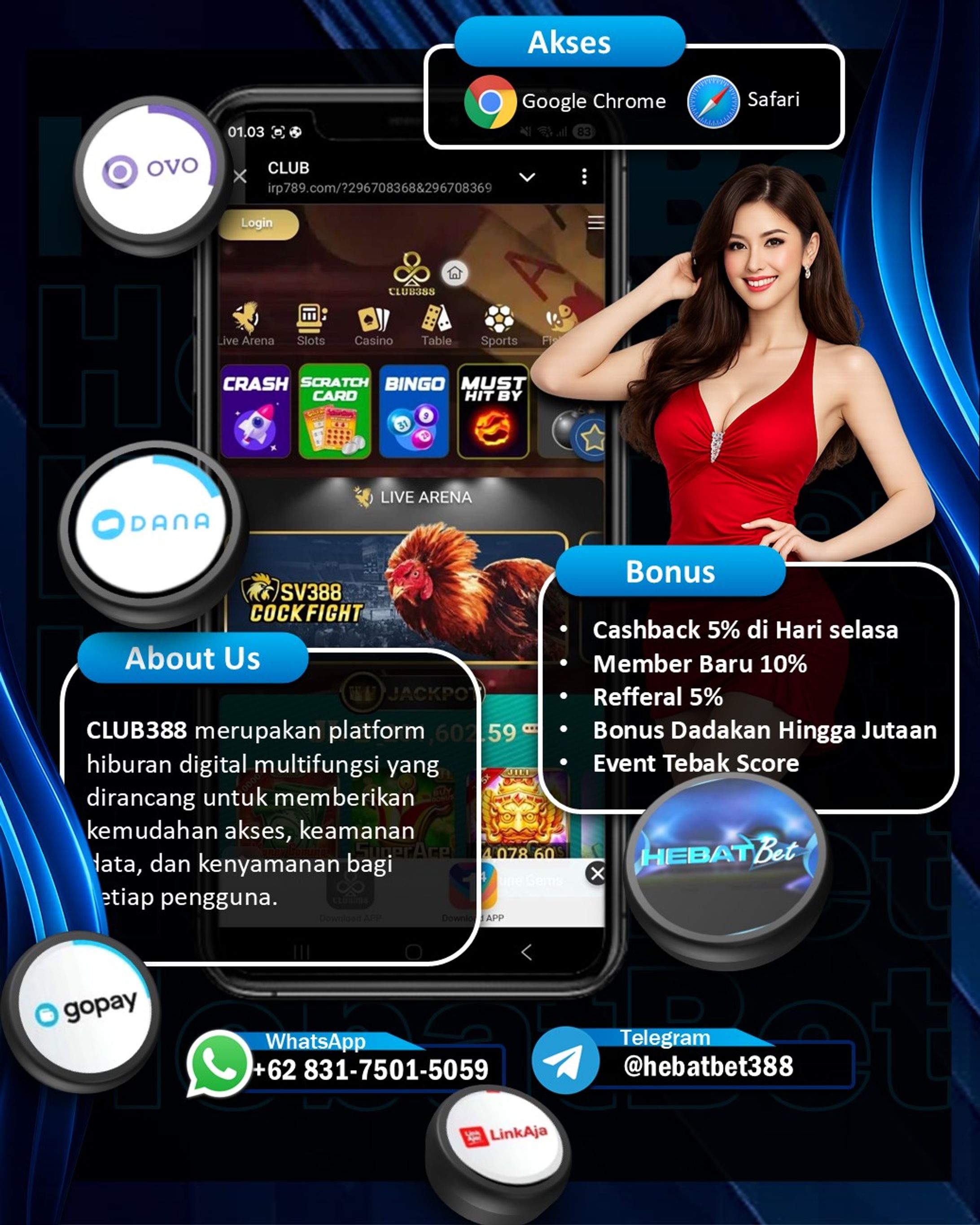 Permainan Kasino Langsung Uang Asli Indonesia | Club388 🇮🇩-1