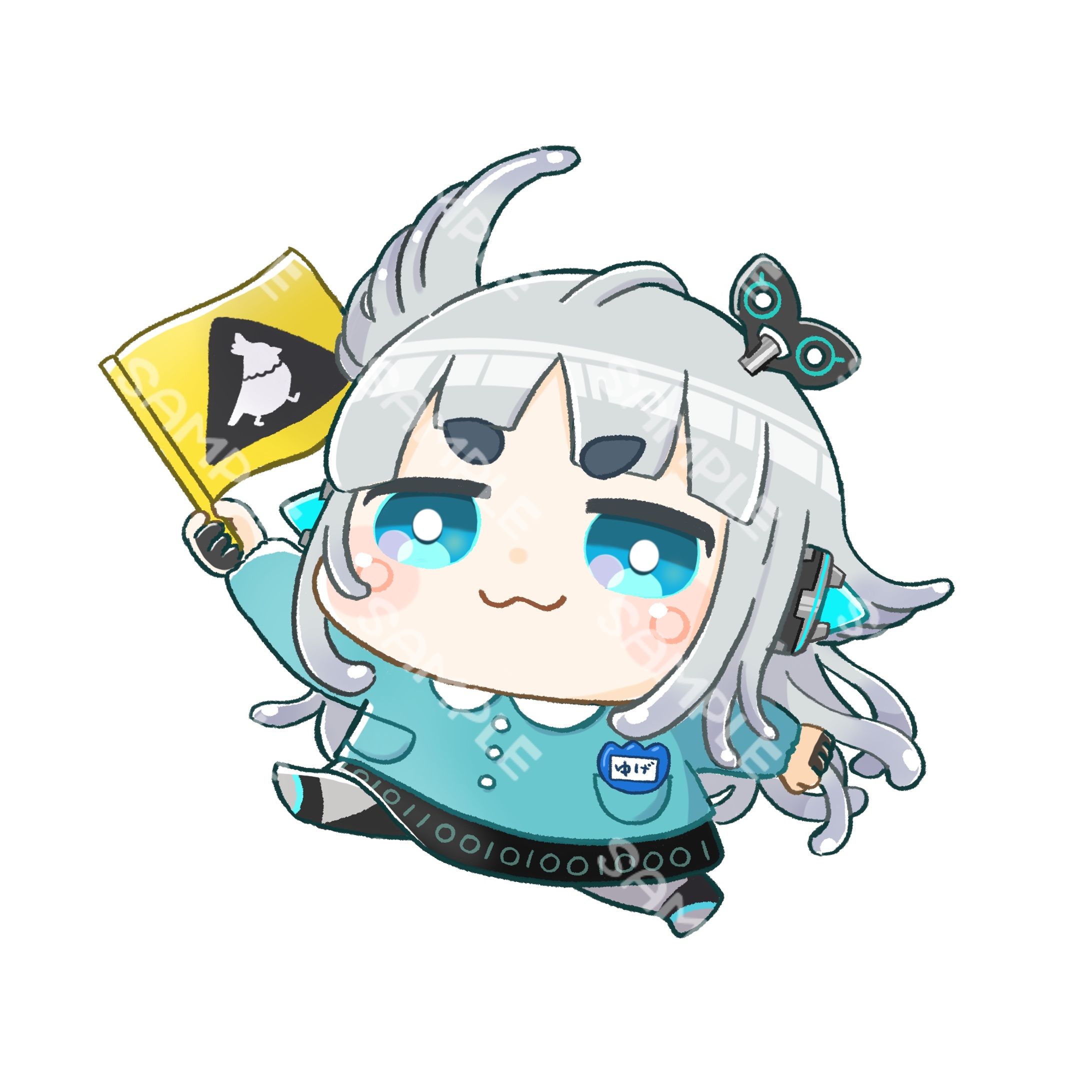 【ななしいんく】杏戸ゆげ様　グッズイラスト-1