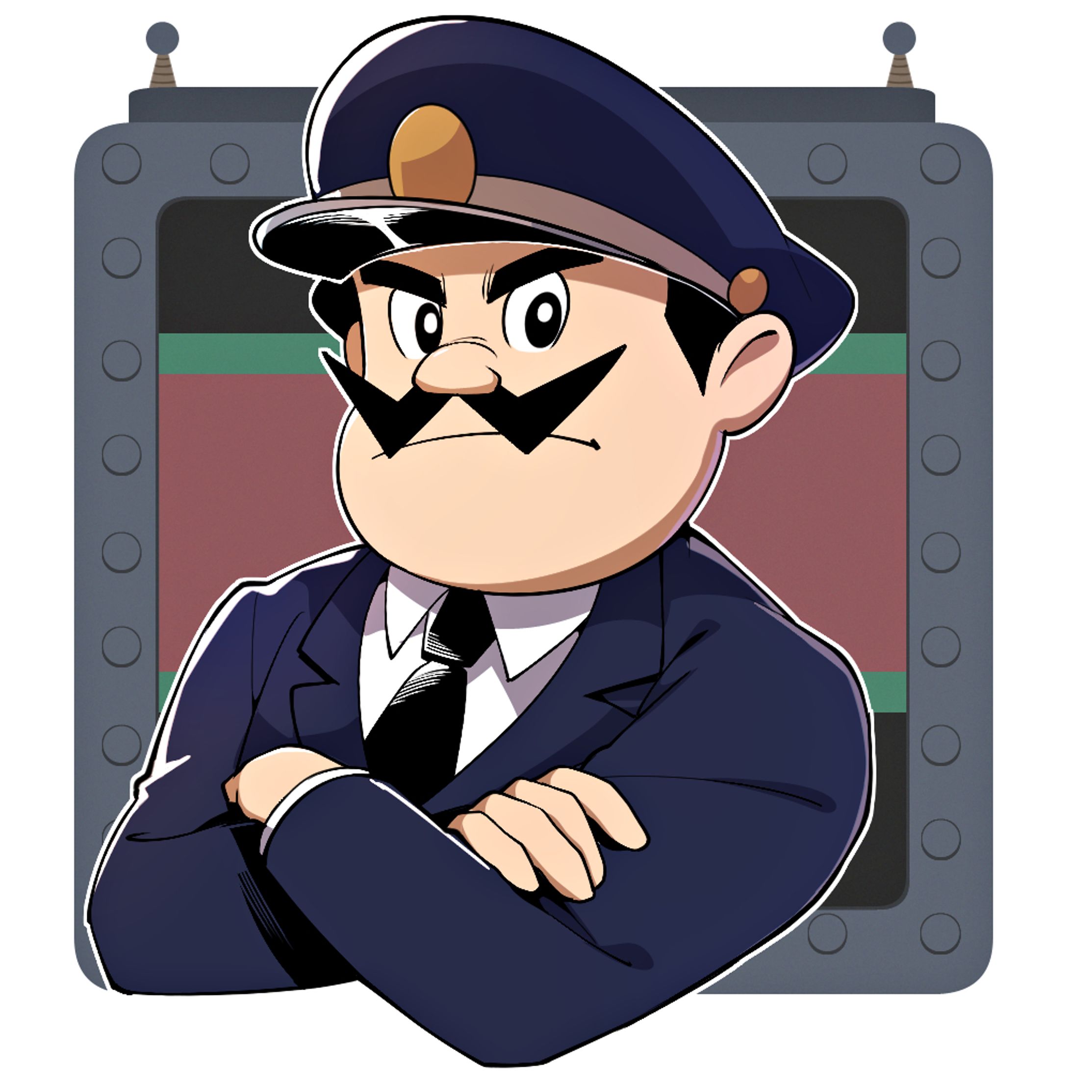 【顔だけシリーズ】大塚署長-1