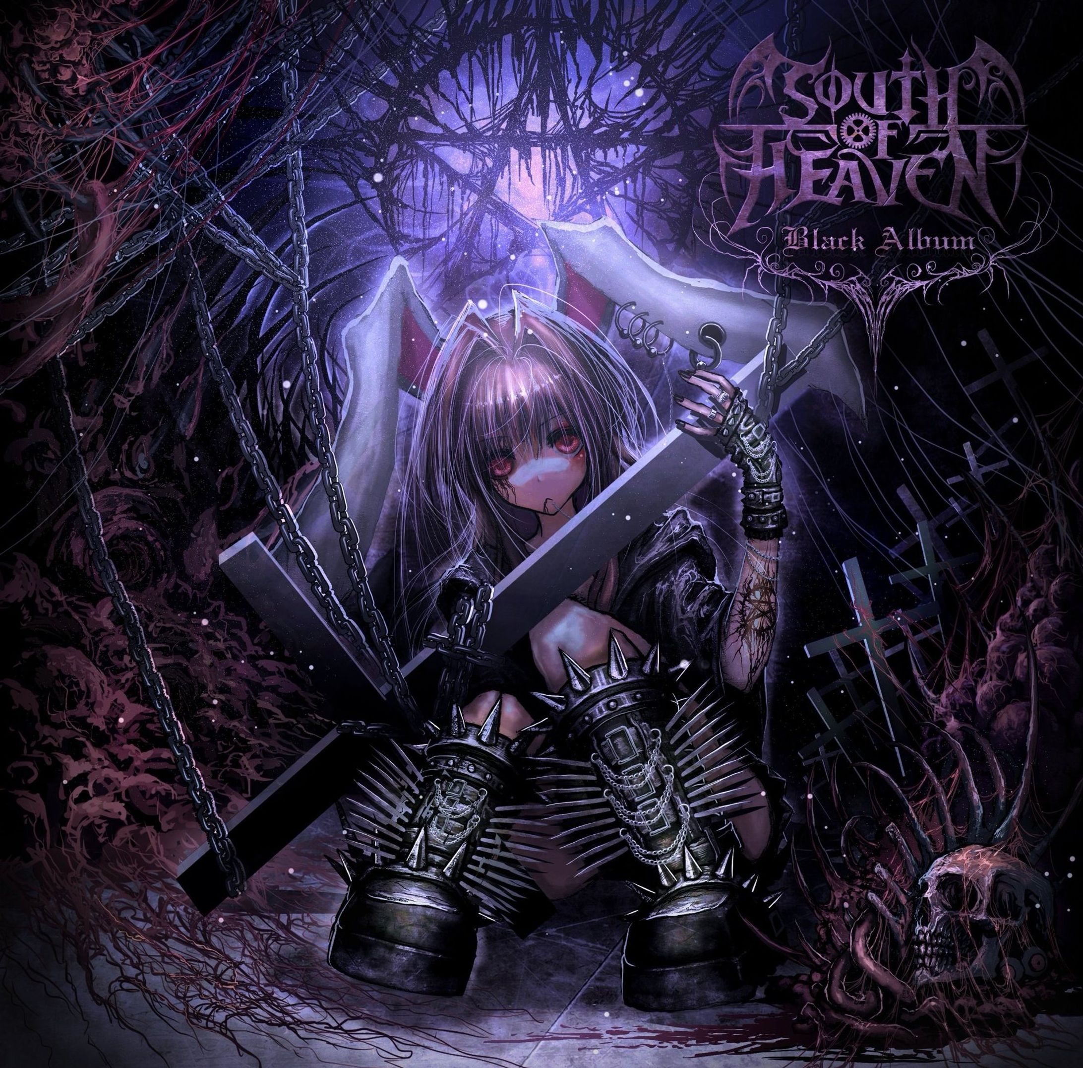 SOUTH OF HEAVEN「Black Album」　CDcover illust-1