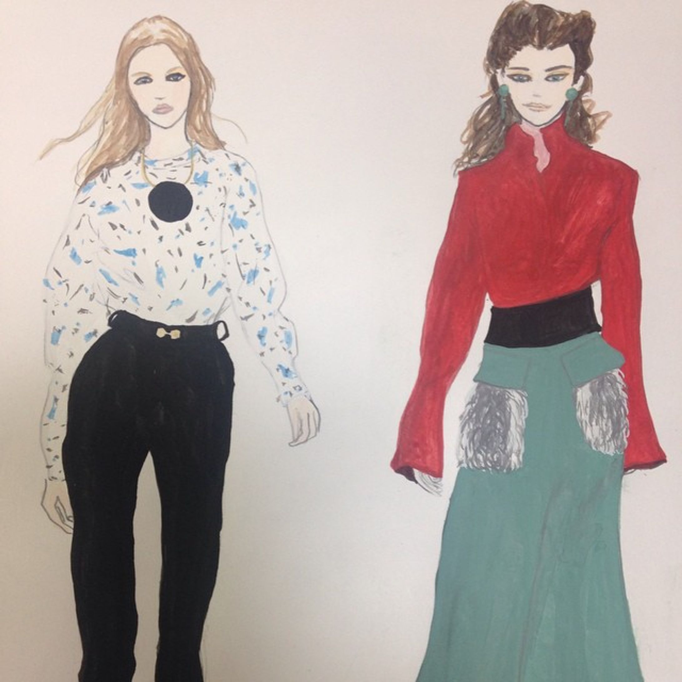#marni #carven #runway #collection #fashion #illustration #magazine #15fw #paris #milano #ny #art #vogue #elle #ginza #tokyo #vikka #fw #editorial #ファッション #ギンザ #オリーヴ #ランウェイ #スタイル #マルニ #カルヴェン #elliekubota #fsellie-1