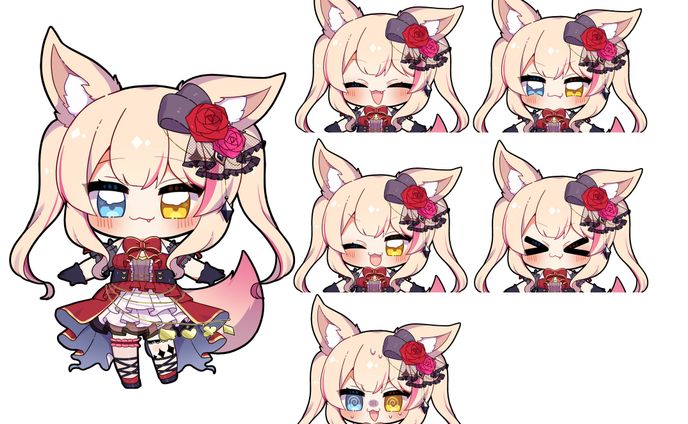 vtuberデザイン、才羽ミドリ(ブルアカ)