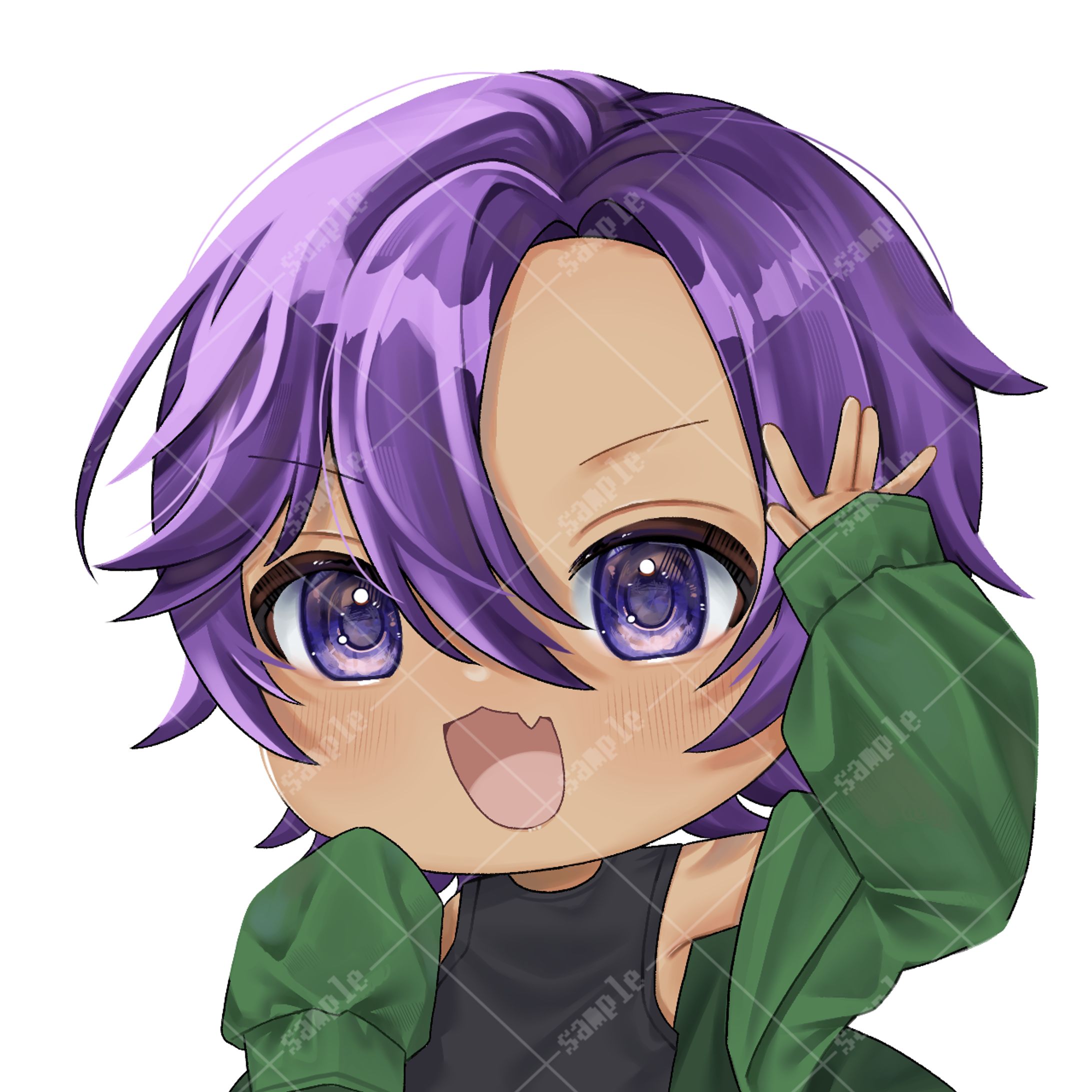 抹茶緑茶様_アイコンイラスト-1