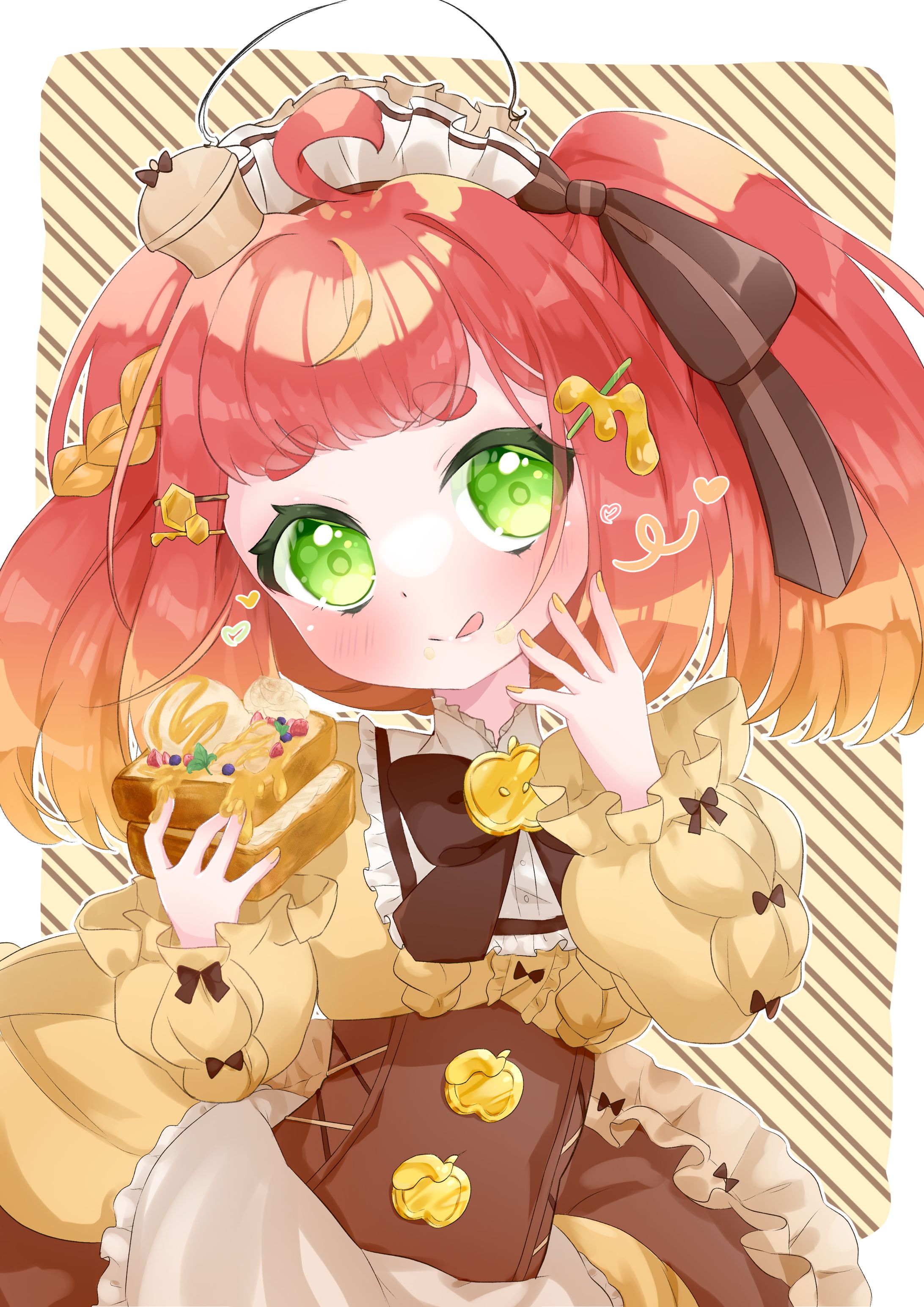 【創作】はちみつりんごティーちゃんハニトー-1