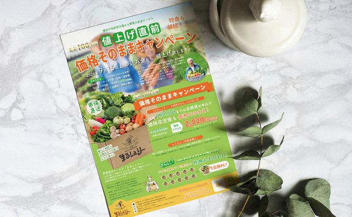 【フライヤー】野菜直送サービス
