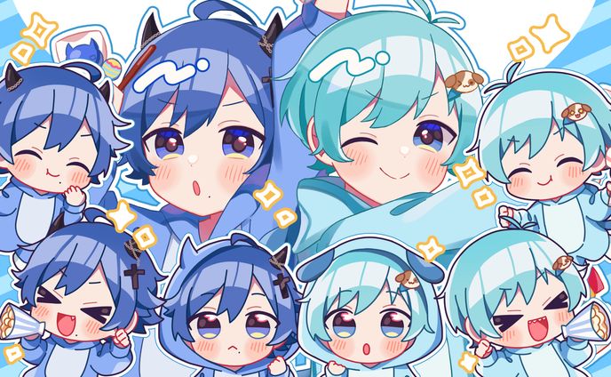 ぶらめい ぬい様 いを。様 歌ってみたイラスト