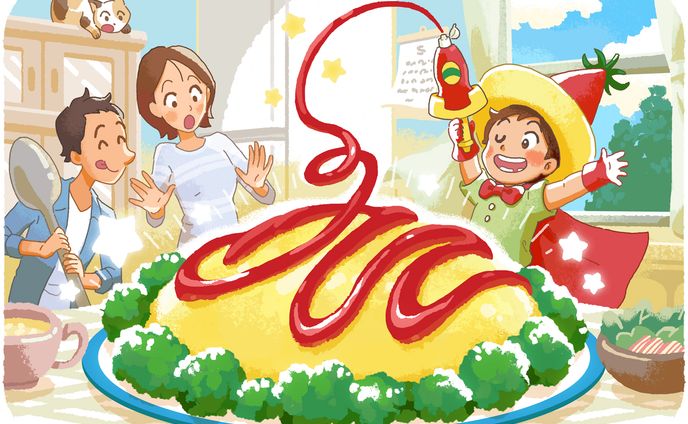 装画を想定したイラスト