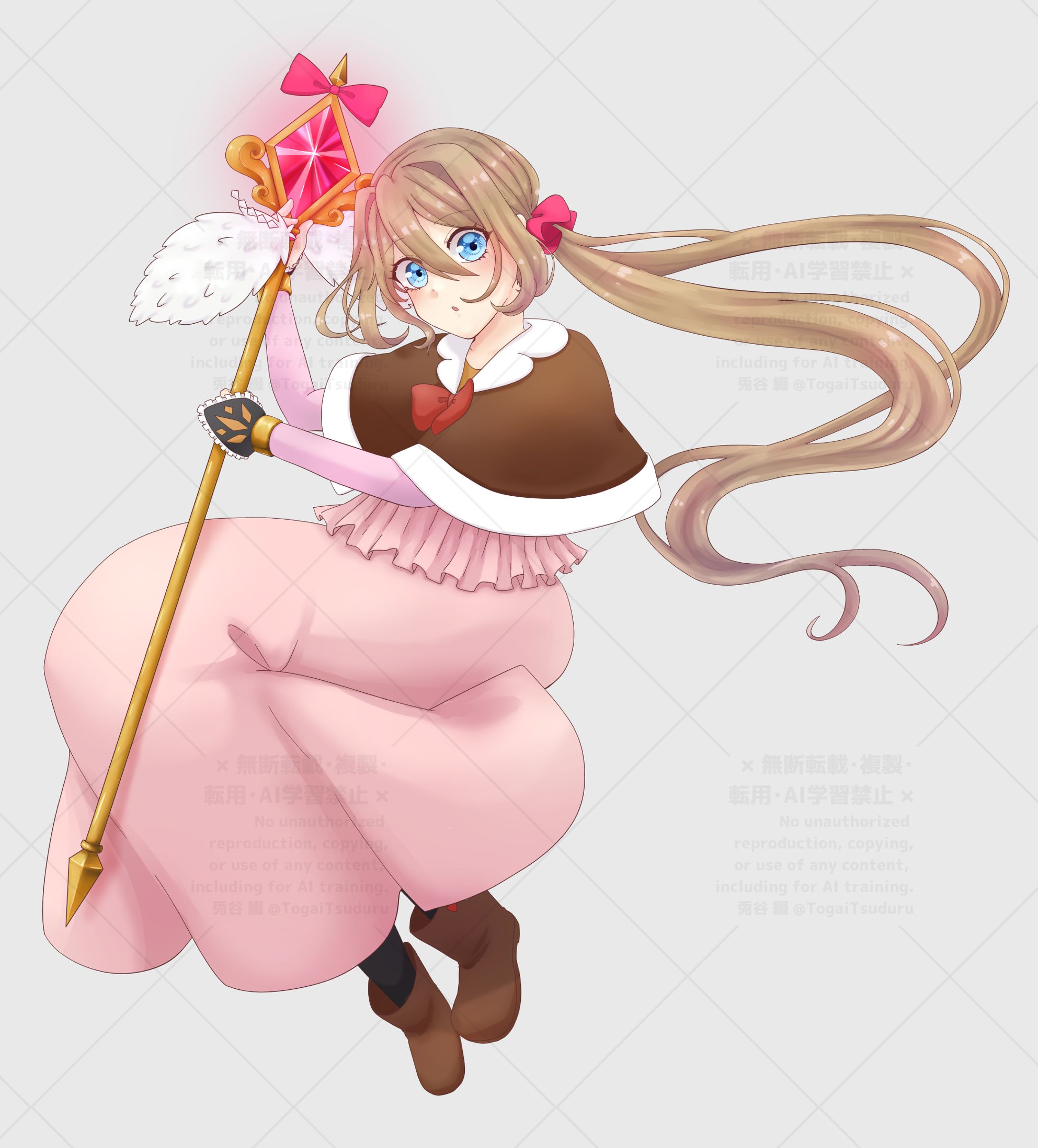 ステッキを持つ真白-1