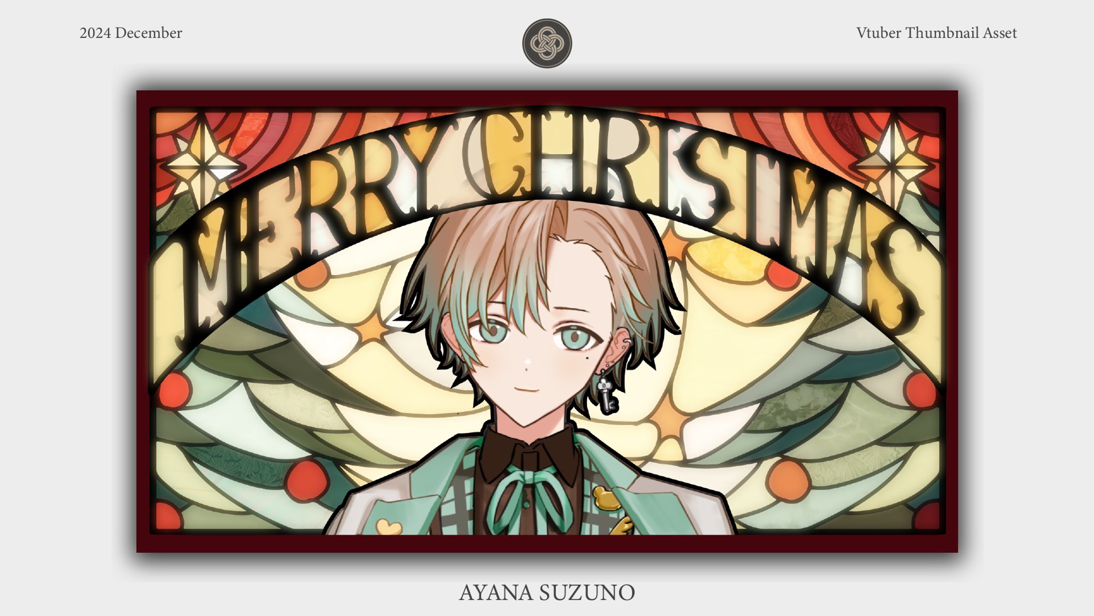 STREAM THUMBNAIL ASSET : クリスマスサムネイル素材-1