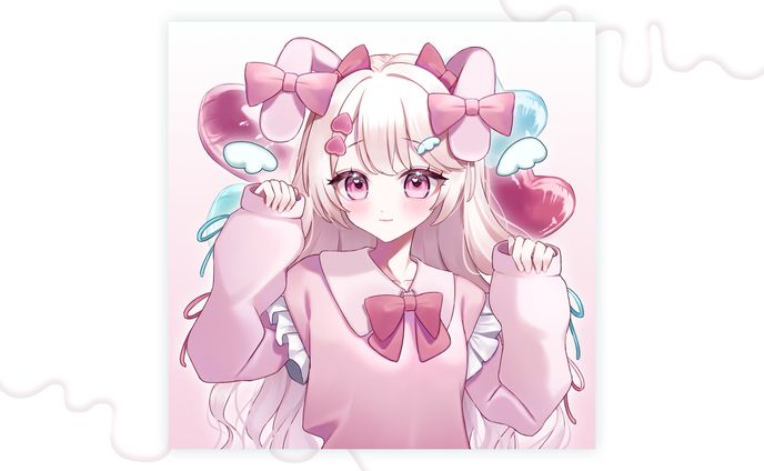 バストアップイラスト/恋兎羽ももち様