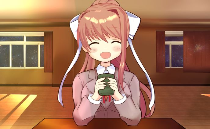 ほのぼの文芸部神社.Monika